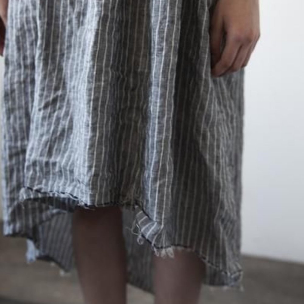 Ovate high-low skirt